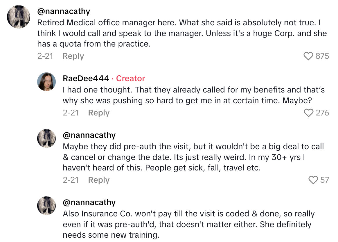Screenshot 2025 07 02 at 8.48.06 AM A Patient Said She Decided Not To See An Eye Doctor Because Of Her Experience With The Receptionist